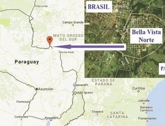 Bella Vista Norte, frontera con el Brasil.
