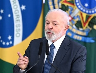 Lula Da Silva, presidente de Brasil. Foto: AFP.