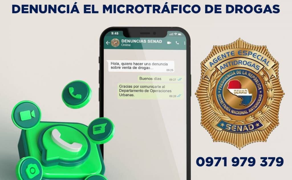 La Naci n WhatsApp de Senad para denunciar a narcos recibi