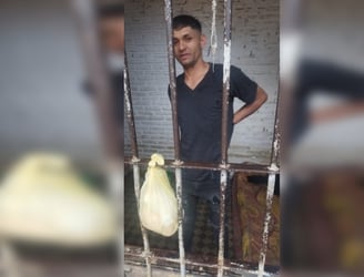 Hernan Méndez Quiñonez, alias “Cono’i”, fue detenido en Eusebio Ayala. Foto: Sucesos Paraguay.