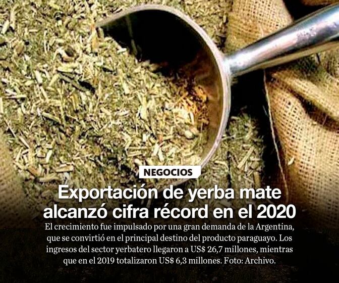Yerba mate: Argentina exportó la menor cantidad de los últimos