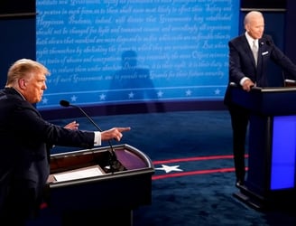 Acuerdan reglas para primer debate electoral entre Biden y Trump en septiembre.