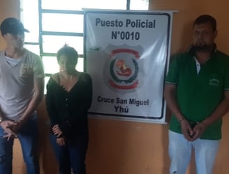 Francisco Valdez, Saulo Cardozo y Leticia Pineda fueron imputados. Foto: Gentileza.