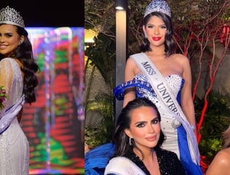Noemi Méndez conoció a la Miss Universo 2023 en Bolivia. Foto: Gentileza