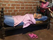 Doña Bonifacia Vera, de 99 años, actualmente se encuentra postrada en cama. Foto: Gentileza.