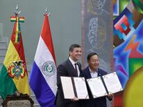 El presidente Santiago Peña, firmó un memorándum de entendimiento con su par boliviano, Luis Arce.