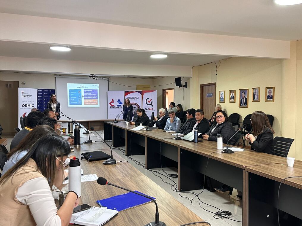 En la Cámara de comercio y Servicios se realizó la tercera jornada de capacitación a funcionarios municipales, sobre atención a inversionistas.  Rediex, Gobernación y Codeleste hacen el trabajo. Foto: Gentileza