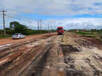 Las obras en la Ruta Concepción-Pozo Colorado quedaron inconclusas. Foto: Ángel Flecha / Nación Media.