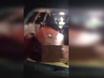 El video mostrando el ataúd fue viralizado en redes sociales. Imagen: captura de video.