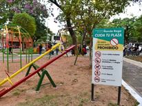Un total de 14 plazas de la ciudad capital serán objeto de mejoras este año. Foto: Municipalidad de Asunción.