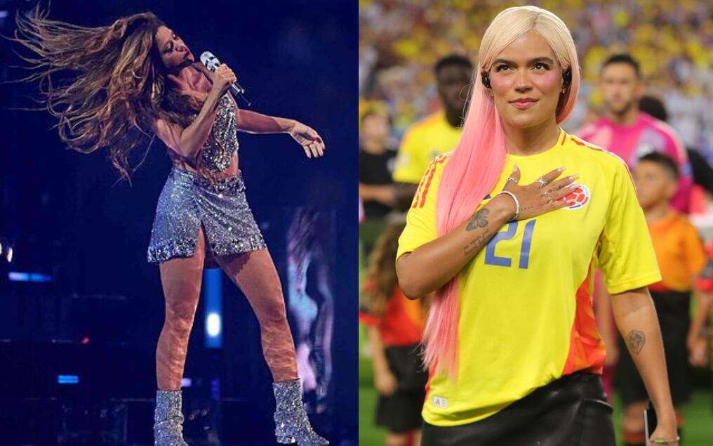 La Nación / Acusan a Shakira de usar playback y ningunear a Karol G en la Copa América