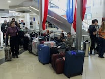 Pasajeros en el aeropuerto Silvio Pettirossi. Foto: LN.