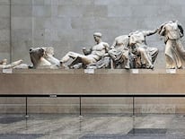 Los frisos del Partenón en el Museo Británico.