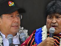 El presidente de Bolivia, Luis Arce, y el exmandatario Evo Morales continúan su disputa.