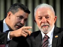 Santiago Peña junto a su par Lula. Foto: GENTILEZA