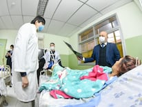 La paciente internada en el Hospital de Trauma.