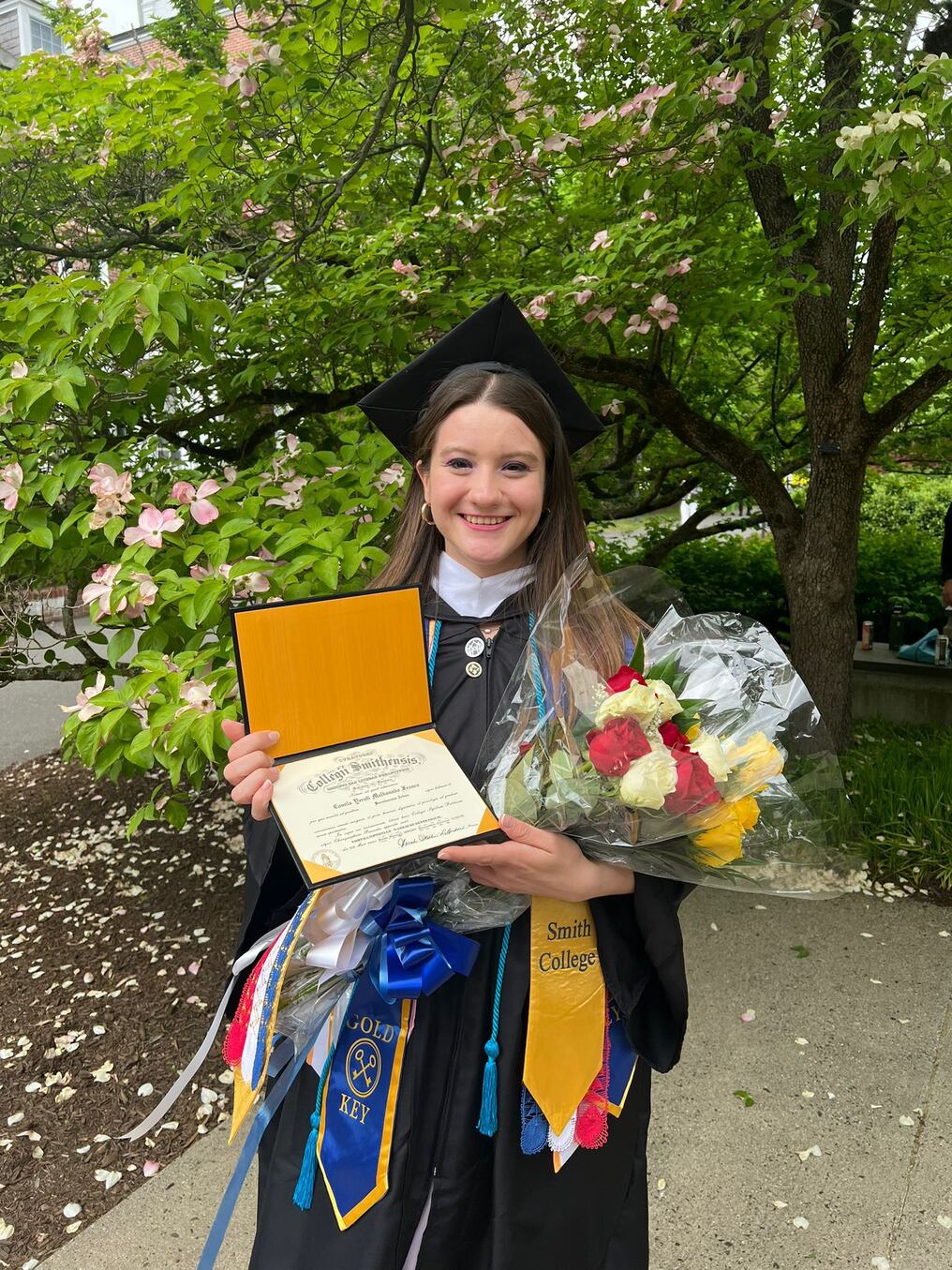 Camila culminó su carrera en en la Smith College en Northampton, Massachusetts. Foto: Gentileza