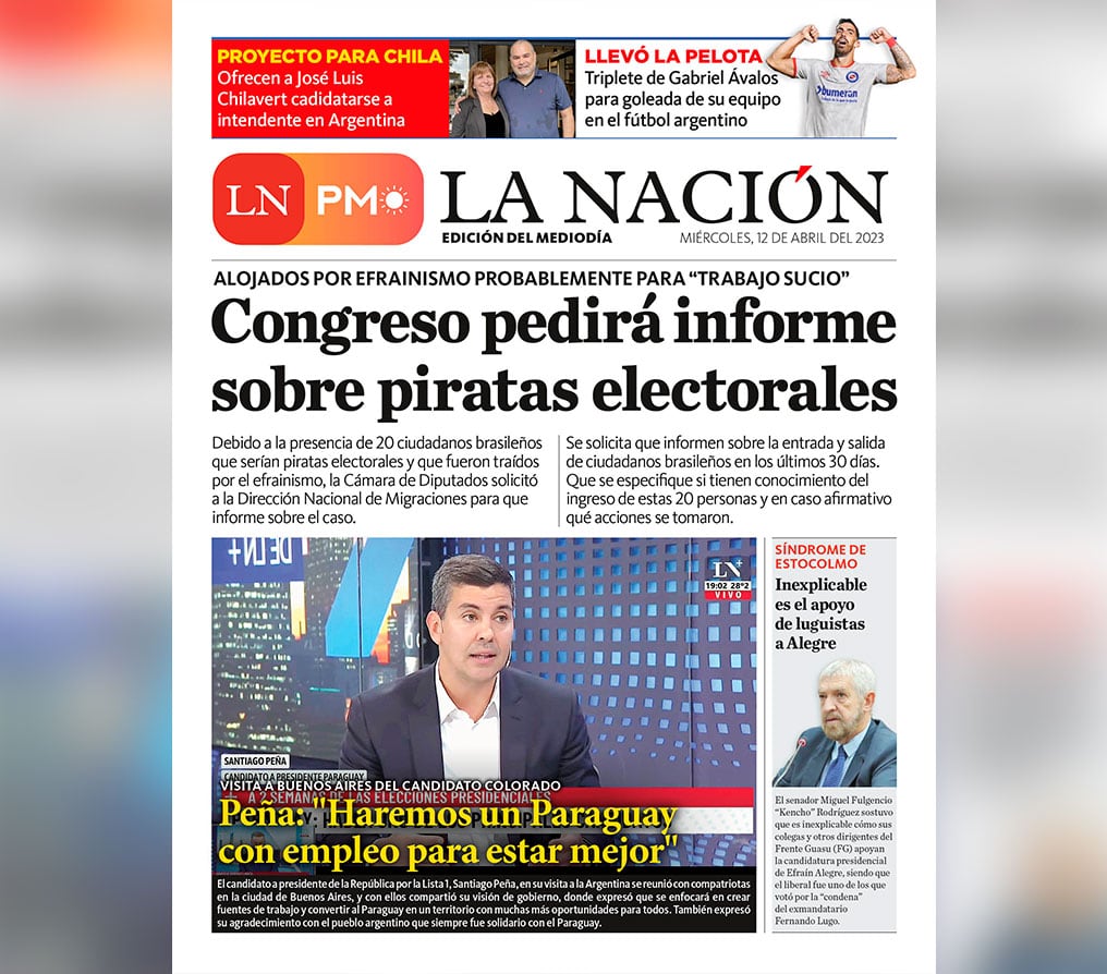 La Nación / LN PM: edición mediodía del 12 de abril