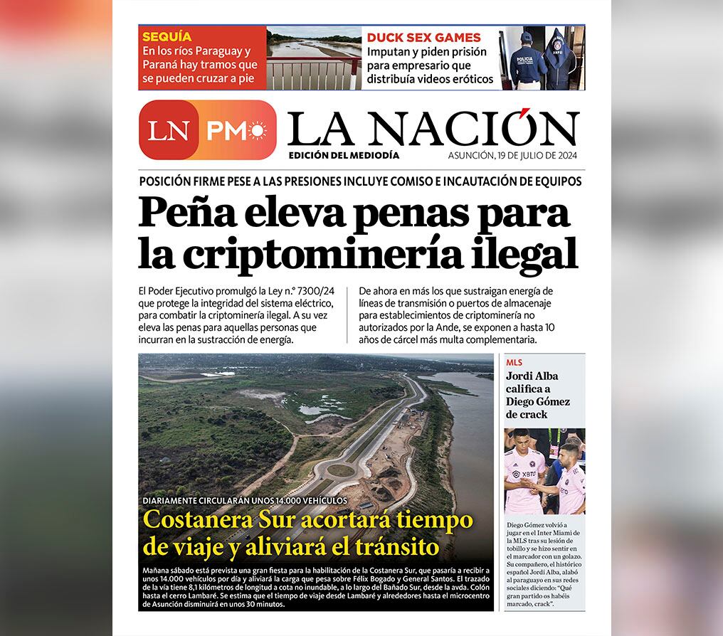 La Nación / LN PM: edición del 19 de julio