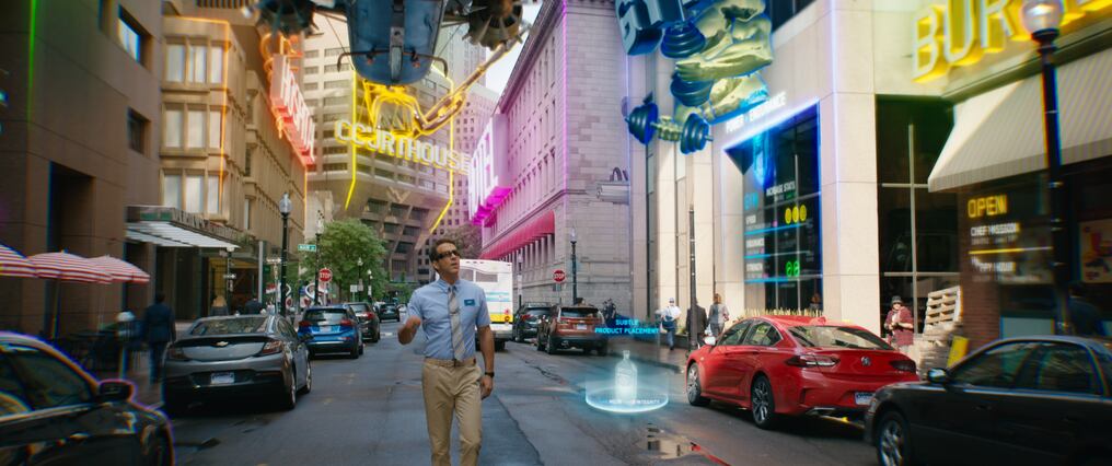 Ryan Reynolds as Guy in 20th Century Studios’ FREE GUY. Courtesy of 20th Century Studios. © 2020 Twentieth Century Fox Film Corporation.  All Rights Reserved.